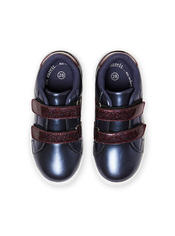 Navy blue sneakers child girl MABASMARION / 21XK3571D3F070
