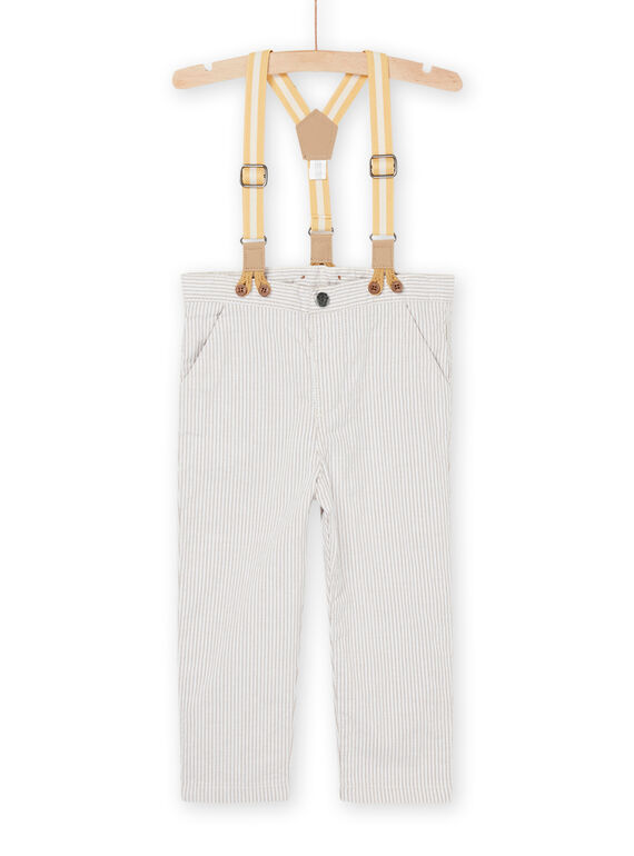 Beige trousers with removable straps RUNEOPAN / 23SG10O1PANI818