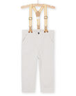 Beige trousers with removable straps RUNEOPAN / 23SG10O1PANI818