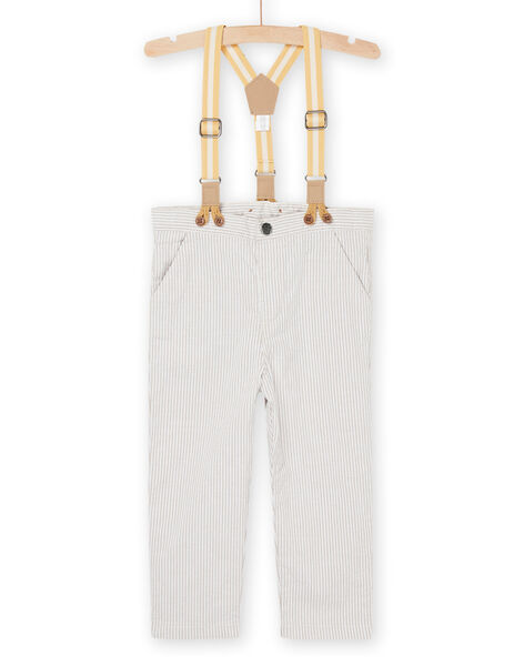 Beige trousers with removable straps RUNEOPAN / 23SG10O1PANI818