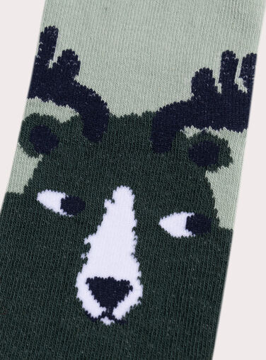 Blue green SOCKS XYOJOCHO5 / 25WI02E2SOQ614