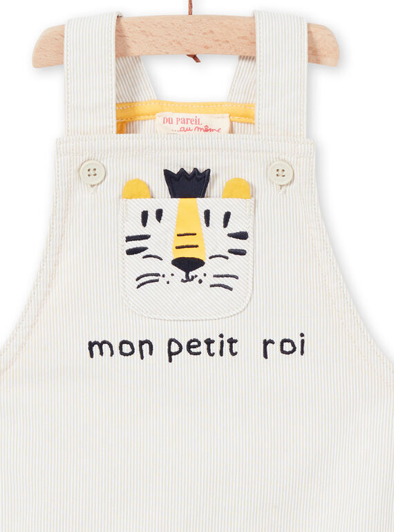 Beige overalls baby boy LUBALSAC / 21SG10O1SAC632