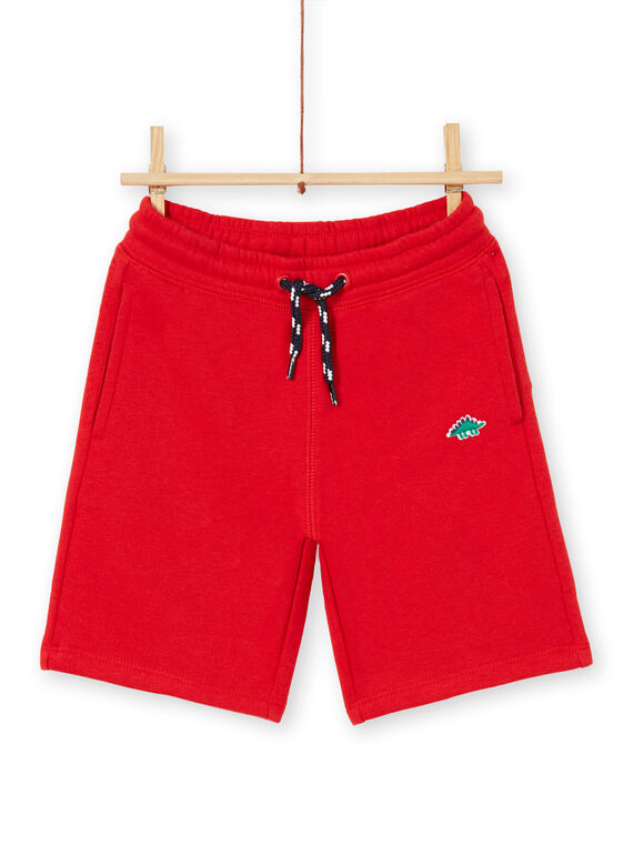 Bermuda shorts - child boy - red LOJOJOBEX4 / 21S90243BER050