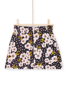 Child girl corduroy skirt with polka dot and floral print MAHIJUP2 / 21W901U1JUPJ905