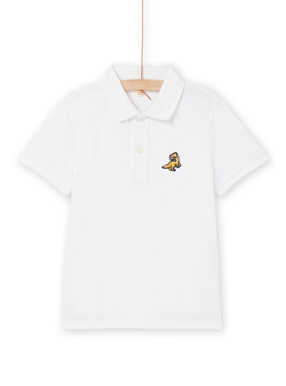 Pique Polo with Dinosaur Badge ROJOPOL4 / 23S90271POL000
