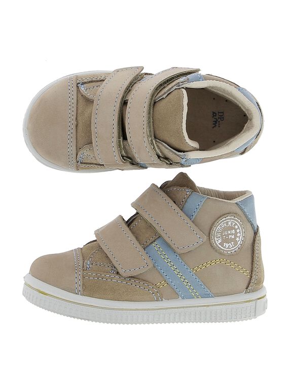 Baby boys' leather city trainers. CBGBASION / 18SK38W6D3F080