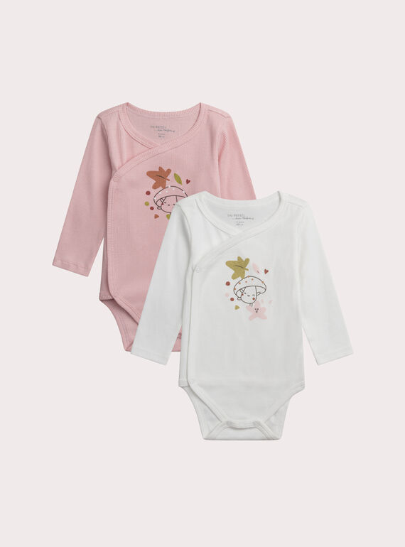 Light rose NEWBORN BODY SUIT XOU3BOD1 / 25WF03Q1BDN318
