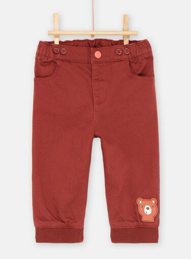 Baby boy tan pants with straps SUFORPAN1 / 23WG10K1PAN812