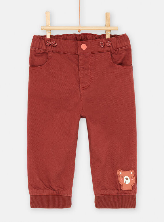 Baby boy tan pants with straps SUFORPAN1 / 23WG10K1PAN812