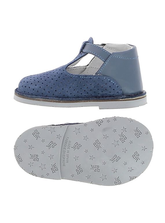 Baby boys' leather T-bar shoes CBGSALBASI2 / 18SK38W1D3HC218