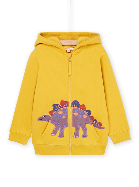 Yellow fleece hoodie ROMAGIL / 23S902T1GIL106