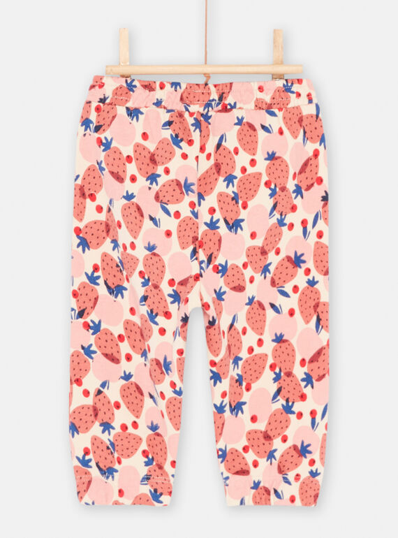 Baby Girl Multicolored Fruit Print Jogging Top SIFORBAJOG / 23WG09K1JGB003