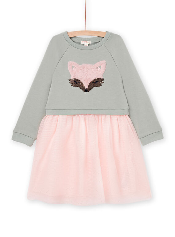 Sweat dress with tulle PARHUROB2 / 22W901Q4ROB626