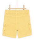 Saffron yellow plaid Bermuda shorts RUJUNBER1 / 23SG10U1BER113