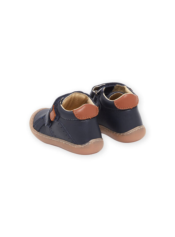 Smooth leather booties PUBOTIBLEU / 22XK3874D0F070