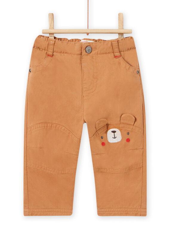 Baby boy brown teddy bear pants MUFUNPAN2 / 21WG10M2PANI820