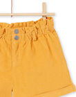 Girl's high waist mustard shorts MAMIXSHORT / 21W901J1SHOB106
