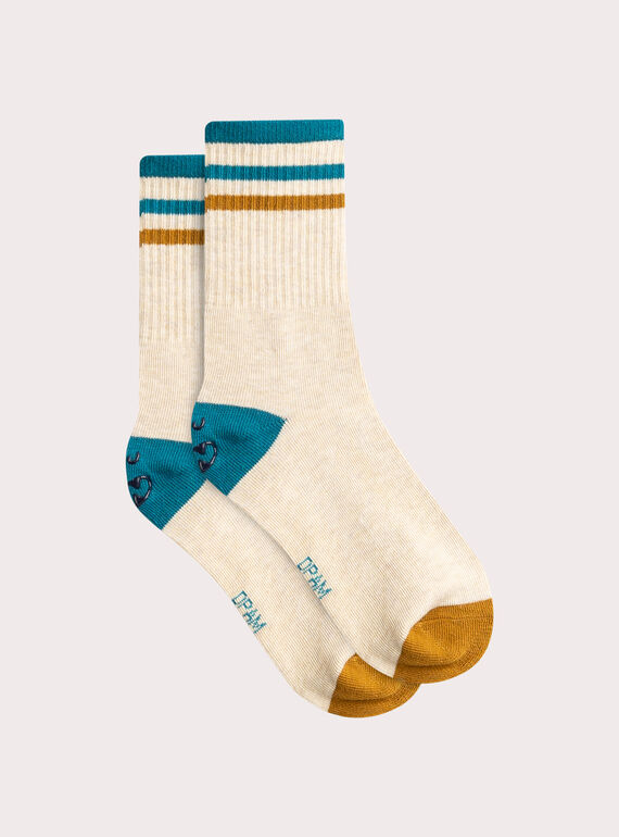 Fancy cheeted tennis socks for boys VYOJOCHOS2 / 24WI02G2SOQA013