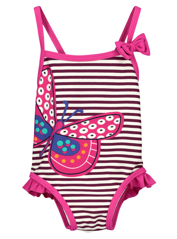 Baby girls' butterfly swimsuit FYIMER3 / 19SI09E3MAI099
