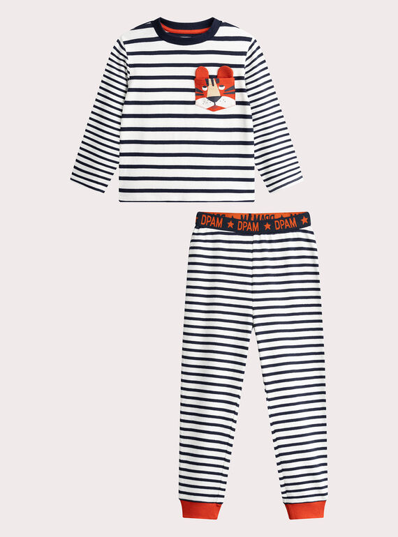 Striped pajamas for boys  VEGOPYJMAR / 24WH1275PYJ001