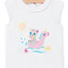 Baby girl white T-shirt with fantasy motifs