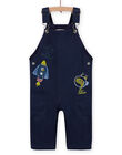 Baby boy dark blue space overalls MUPLASAL / 21WG10O1SALC243