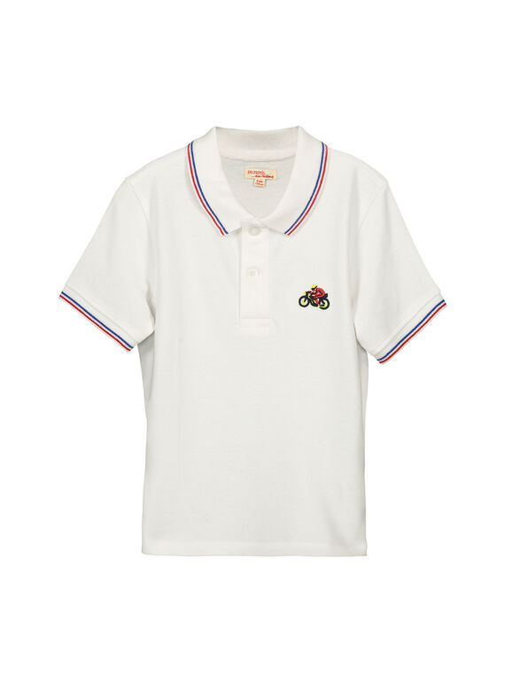 Boys' short-sleeved polo shirt FOJOPOL3 / 19S902Y3D2D000