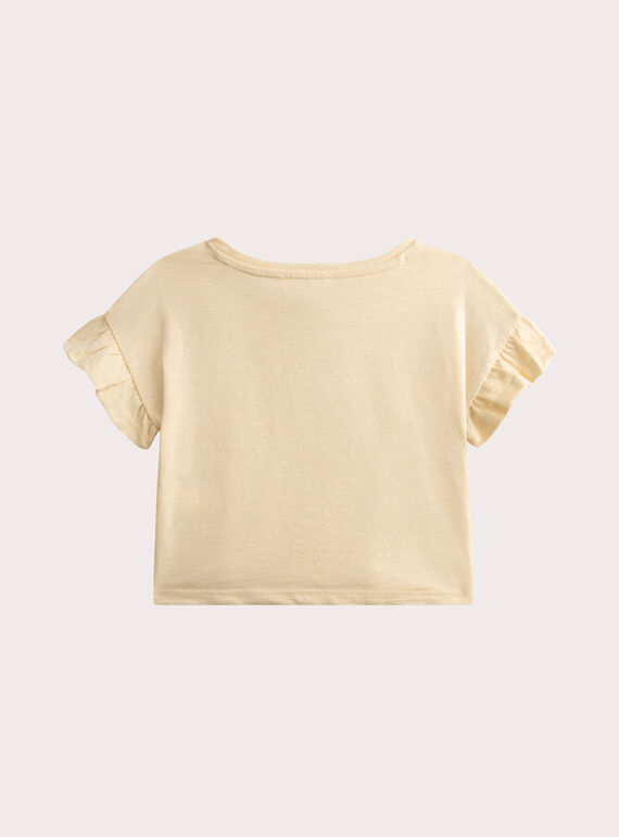 Light yellow TEE SHIRT SS WAPRITI1 / 25S901S2TMCB103