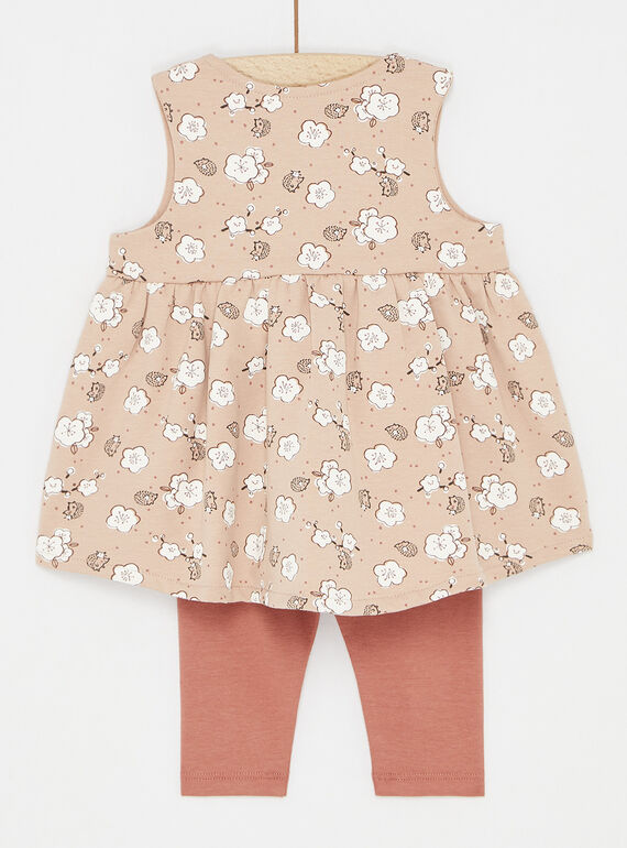 Vintage pink dress and leggings SOU1ENS2 / 23WF0311ENSD332