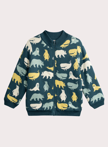 Navy KIDS CARDIGAN VOPERGIL / 24W902R1GIL715