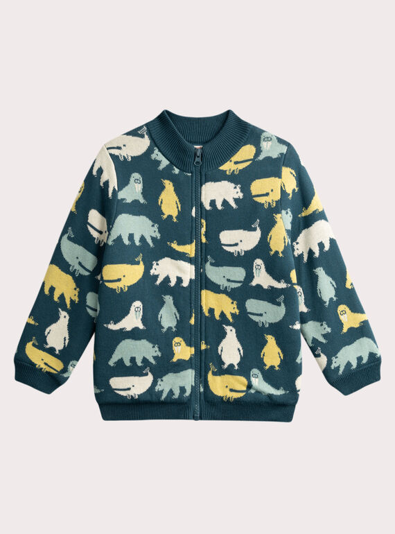 Navy KIDS CARDIGAN VOPERGIL / 24W902R1GIL715