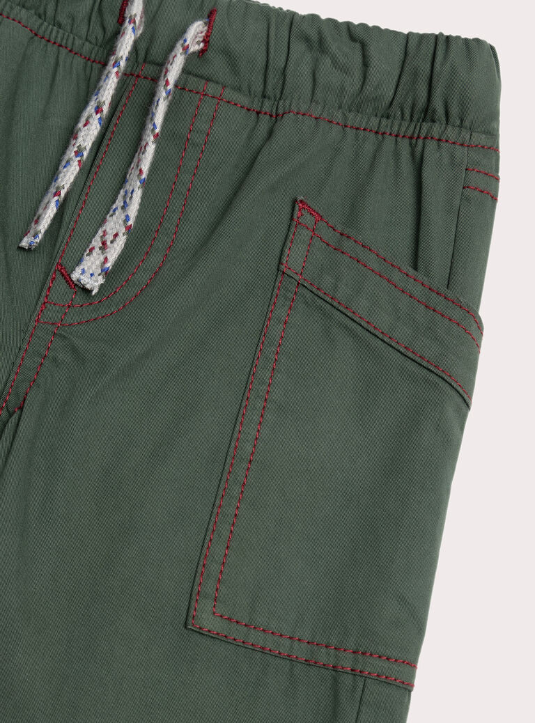 Dark kaki PANTS XOJAPAN / 25W902M1PAN609