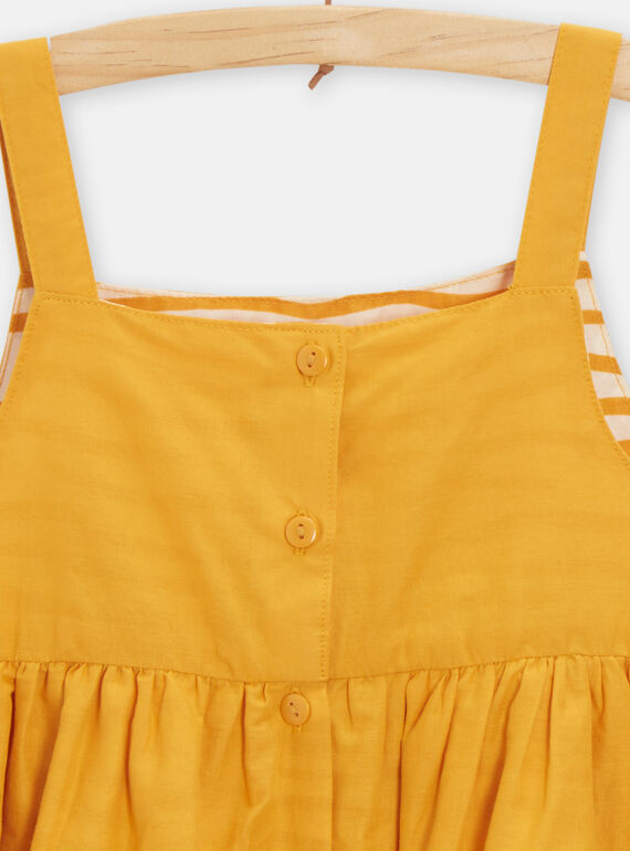 Yellow reversible dress for girls TALIROB3 / 24S901T3ROB107