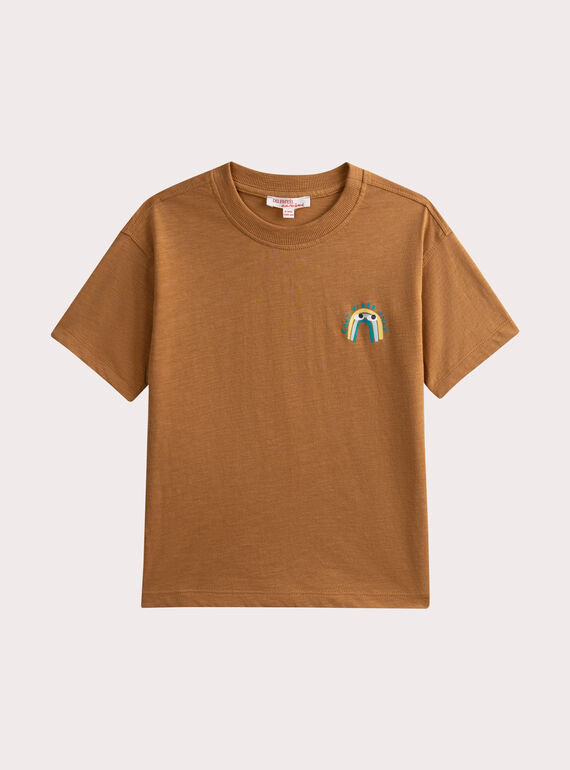 Light brown TEE SHIRT SS WOJOTIBRO4 / 25S902L4TMCI802
