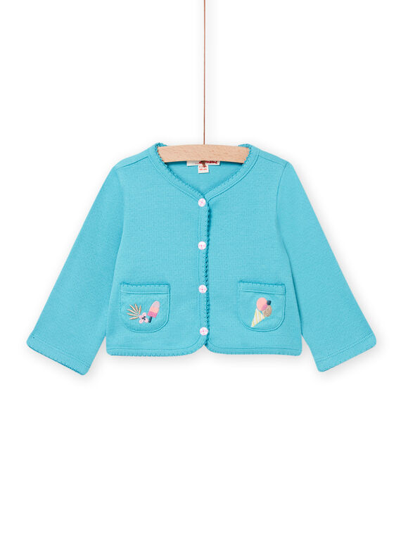 Baby girl blue cardigan NIFICCAR / 22SG09U2CAR204