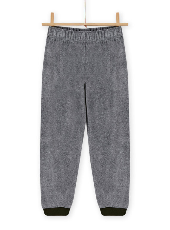 Child boy wolf pajama set in soft boa MEGOPYJBOA / 21WH1294PYJ628