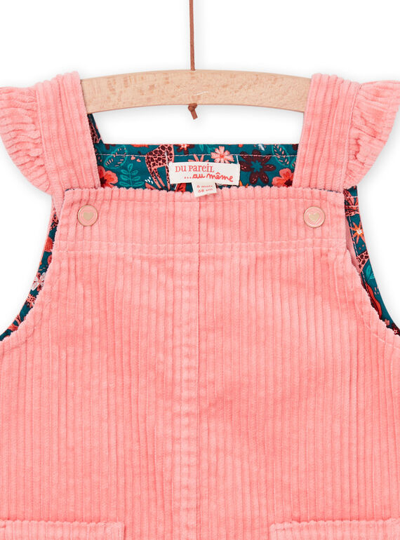 Sleeveless salmon velvet dress PIPRIROB2 / 22WG09P2ROB401