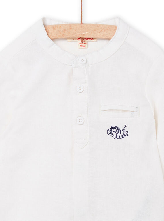 Baby boy white shirt NUSOCHEM / 22SG10Q1CHM000