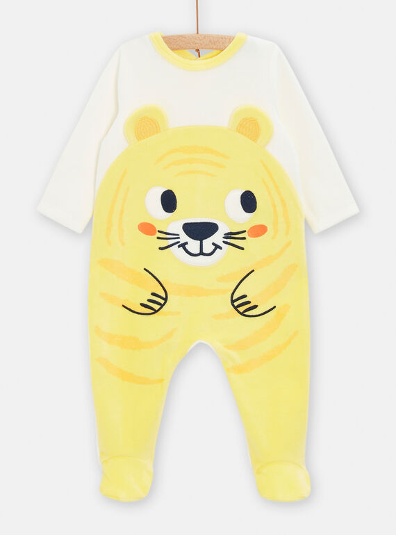 Yellow tiger romper for baby boy TEGAGRETIG / 24SH1443GREA002