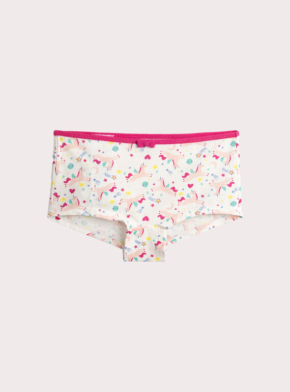 Set of 3 fancy print shorty for girls  VEFAHOTUNI / 24WH1183SHY001