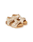 Gold sandals baby girl NINUGLORIA / 22KK3745D0E954