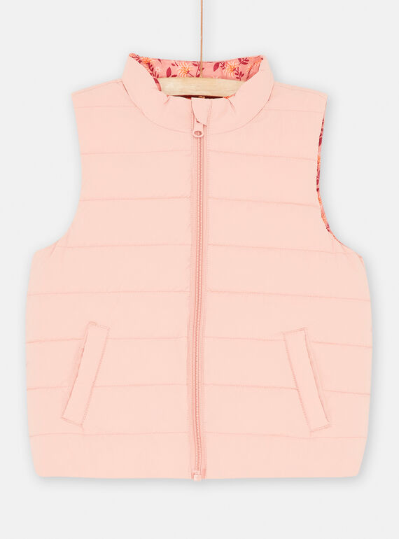 Pink reversible sleeveless down jacket SAPANDOUNEX / 23W901C5D3ED329