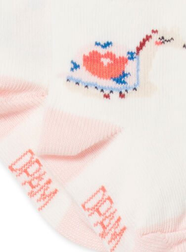 Baby girl unbleached socks NYISANSOQ / 22SI09S1SOQ001