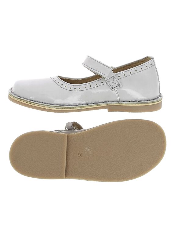 Girls' leather Mary-Janes CFBABPERF2 / 18SK35W8D3I940