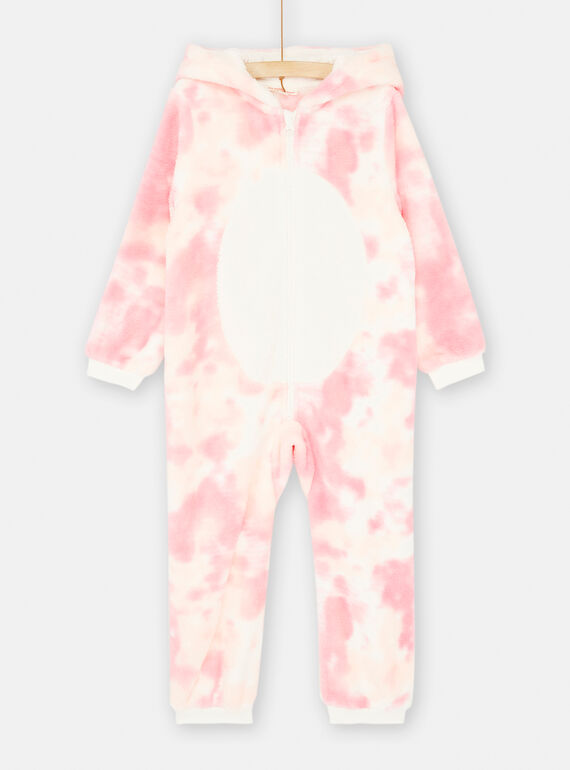 Pink and white tie and dye overpyjamas SEFASURUNI / 23WH1151CBL305