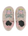 Baby girls' leather slippers DNFKOALA / 18WK48W3D3S301