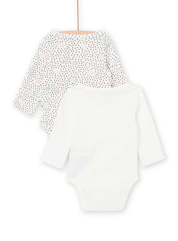 Set of 2 cross-over bodysuits POU1BOD1 / 22WF0381BOD001