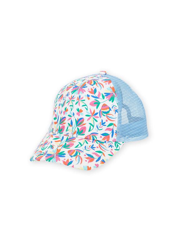 Multicolored cap with floral motifs RYACAP6 / 23SI01C3CHA000