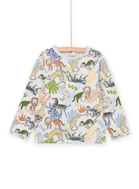 Jungle print T-shirt POMOTEE1 / 22W902N4TMLJ925