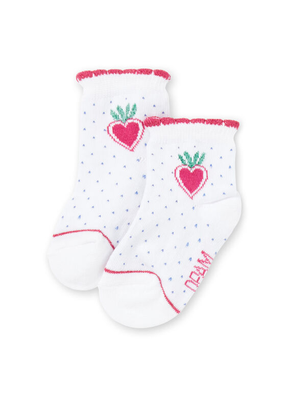 White socks with rainbow pattern JYAMARCHO / 20SI01P1SOQ000